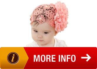 Your Gallery Baby Girls Bright Lace Flower Bling Pearl Rhinestone Cap Hairband Elements