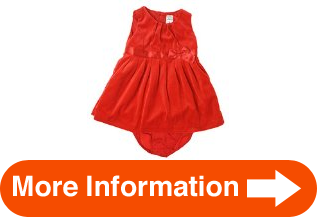 Some Carters Baby Girls Velour Dress w/ Diaper Cover Baby Red
